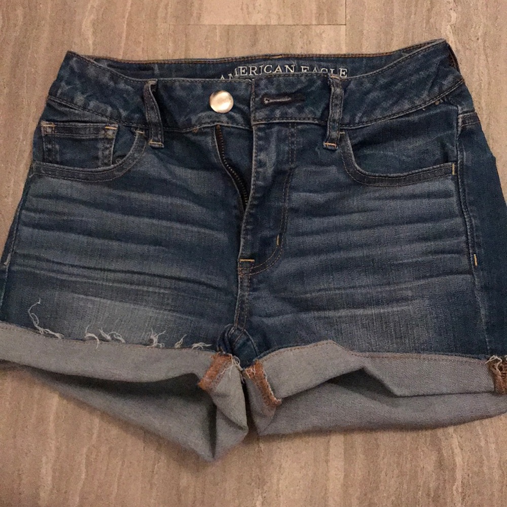American Eagle high waisted denim shorts